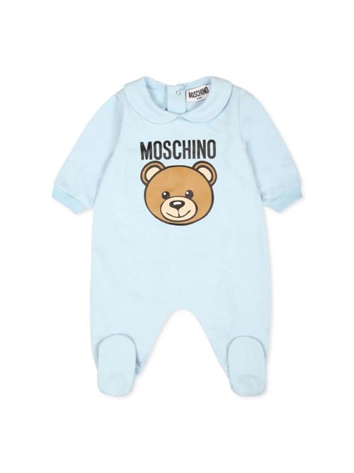 tutina bambino celeste MOSCHINO KIDS | MUY078LCA40/40304